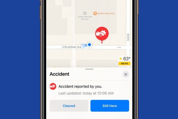 Image for article: How to Mark a Traffic Incident as Resolved in Apple Maps with iOS 14.5