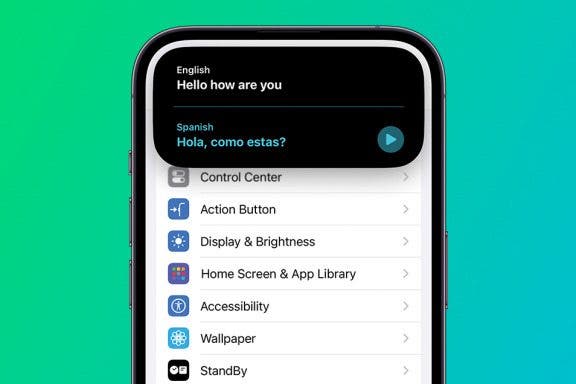 Image for article: Use iPhone 15 Pro Action Button to Translate