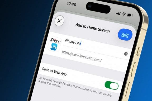 Image for article: How to Add a Website to Your Home Screen on iPhone & iPad