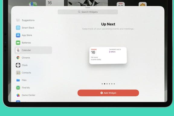 Image for article: How to Add Widgets on iPad Today View