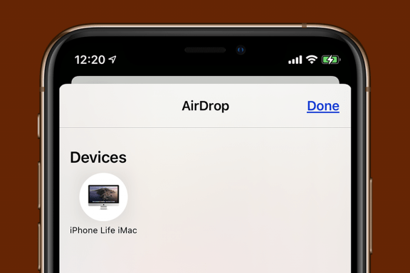 Image for article: How to AirDrop From Your iPhone or iPad to Your Mac 