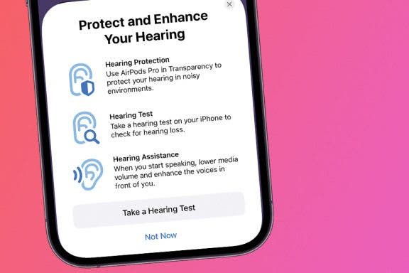 Image for article: How to Use AirPods as Hearing Aids & Take the Hearing Test