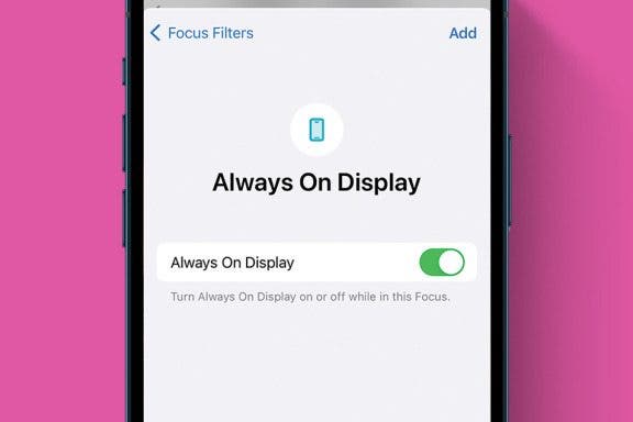 Image for article: Disable the Always On Display While in a Focus