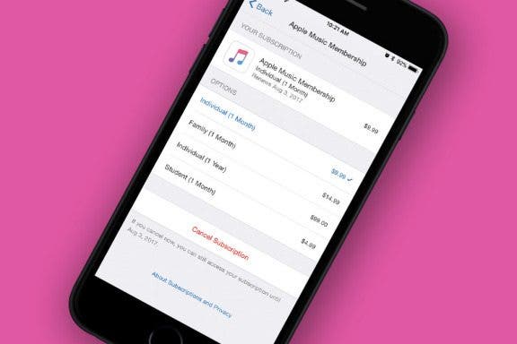 Image for article: How to Turn off Apple Music Auto Renew (aka Cancel Your Subscription) on iPhone
