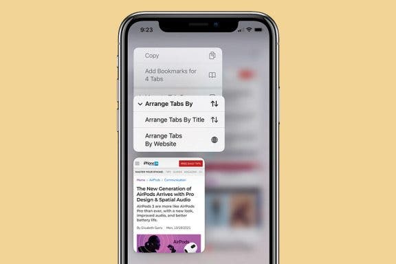 Image for article: How to Rearrange Tabs in Safari on iPhone
