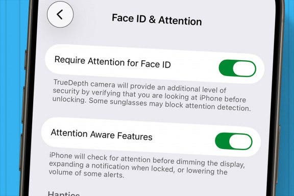 Image for article: How to Turn Off Attention Awareness iPhone Features