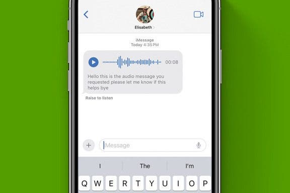 Image for article: View a Transcript of Audio Messages