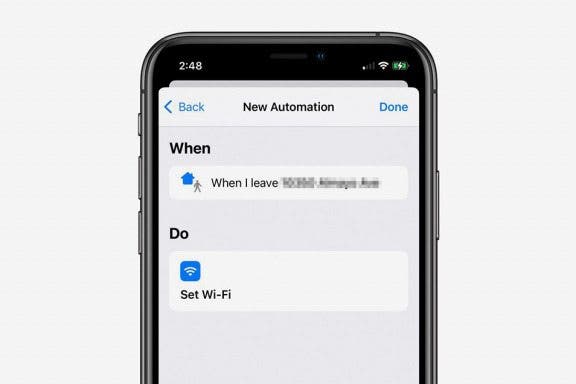 Image for article: How to Make an iOS Shortcut to Turn Off Wi-Fi Automatically