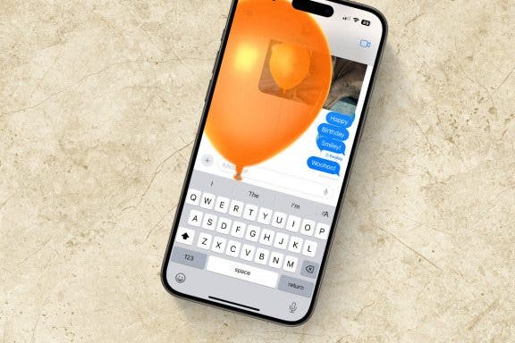 Image for article: How Do I Send a Text Message with Balloons?