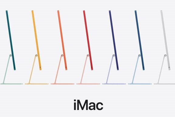 Image for article: New iMacs, Finally! M1 Chips, Slim Profile, Lots of Colors & a Better FaceTime Camera