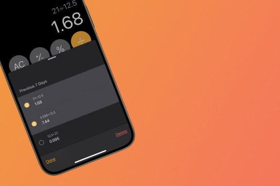Image for article: How to Clear Calculator History on Your iPhone
