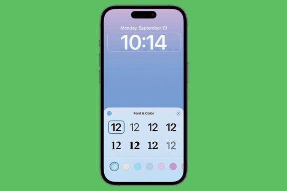 Image for article: How to Change the Style of the Clock on Your iPhone Lock Screen