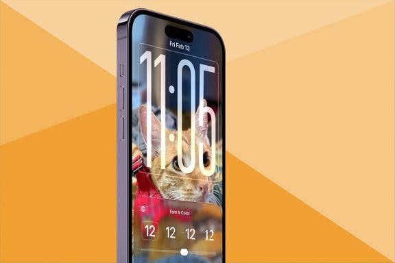 Image for article: How to Customize Your Lock Screen iPhone Clock