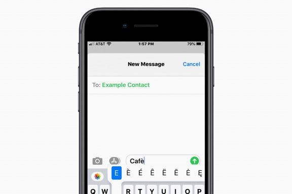 Image for article: How to Type É & Other Accent Marks on the iPhone Keyboard