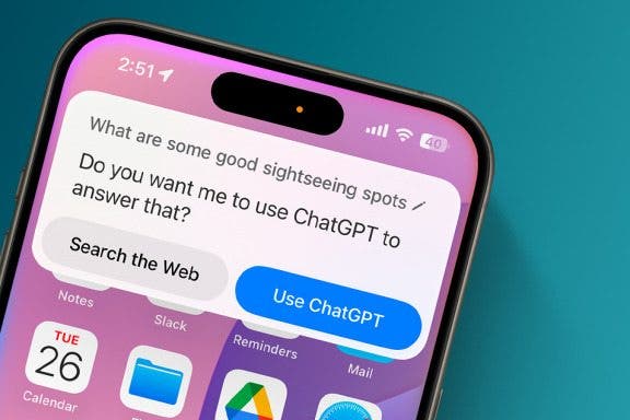 Image for article: Use ChatGPT with Siri (iOS 18.2)