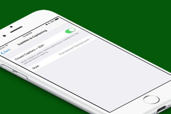 Image for article: How to Turn On Closed Captions for Media on the iPhone