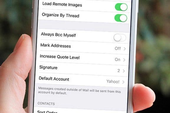 Image for article: How to Color Code Email Addresses on iPhone