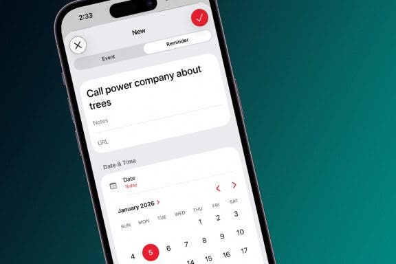 Image for article: How to Create Reminders in the iPhone Calendar App
