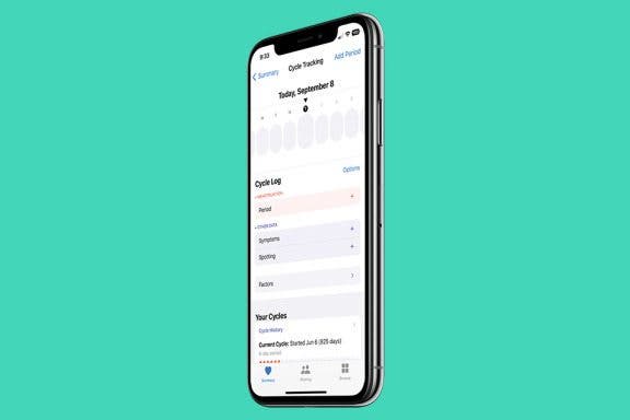 Image for article: How to Keep Cycle-Tracking Data Private on iPhone