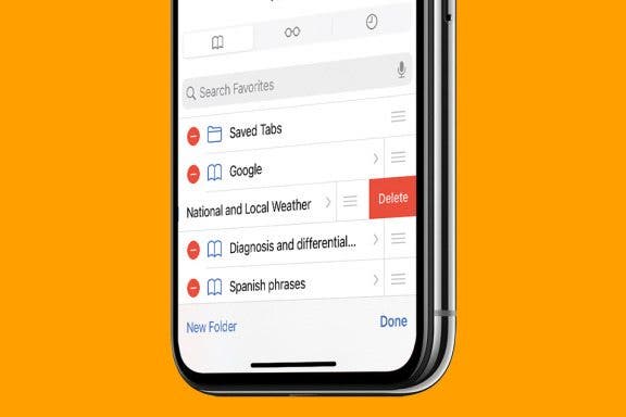 Image for article: How to Delete Bookmarks in Safari on iPhone