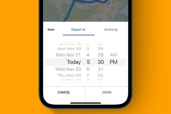 Image for article: Google Maps Trip Planner: Set Departure & Arrival Times