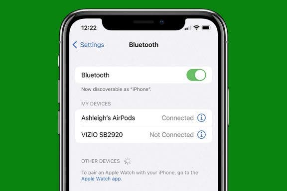 Image for article: How to Disconnect Bluetooth Headphones from iPhone
