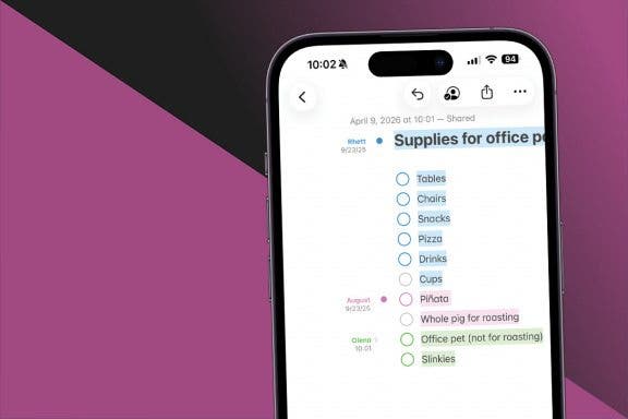 Image for article: How to View Edit History: iPhone Shared Notes
