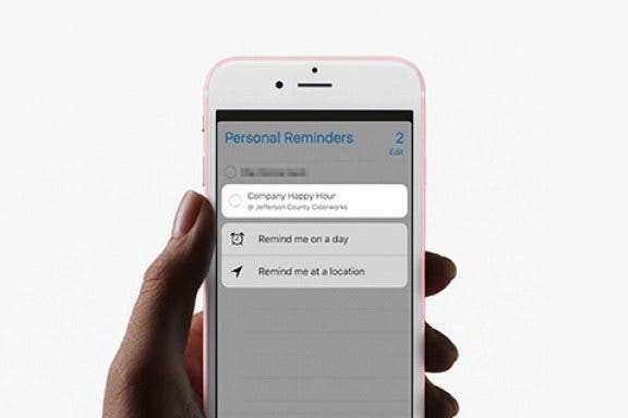 Image for article: How to Edit Reminders with 3D Touch