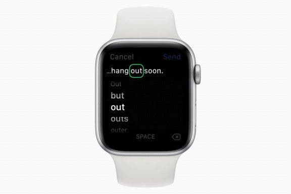 Image for article: How to Edit Text on an Apple Watch Using Scribble