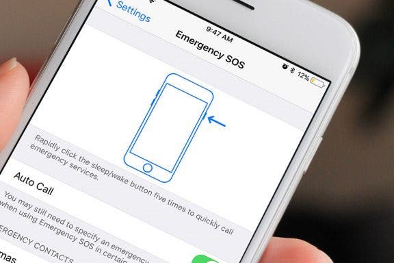 Image for article: How to Turn on Emergency SOS with iOS 11 on iPhone