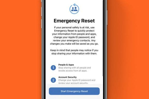 Image for article: Instantly Protect Yourself on iPhone with Emergency Reset in Safety Check