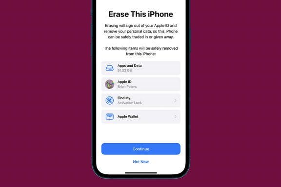 Image for article: How to Factory Reset Your iPhone or iPad: Erase Your iPhone & Restore Factory Settings