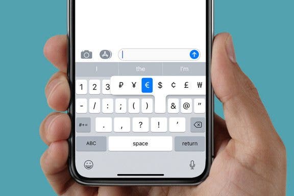 Image for article: Currency Symbols: How to Type the Euro Symbol on Your iPhone