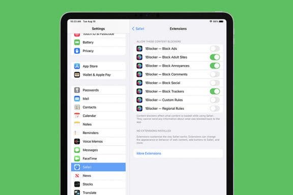 Image for article: How to Use Safari Extensions on iPhone & iPad
