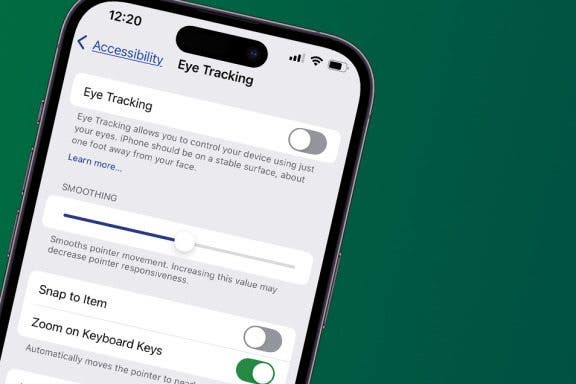 Image for article: How to Use iOS 18 Eye Tracking on Your iPhone