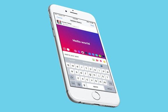 Image for article: How to Add Colored or Patterned Backgrounds to Facebook Posts
