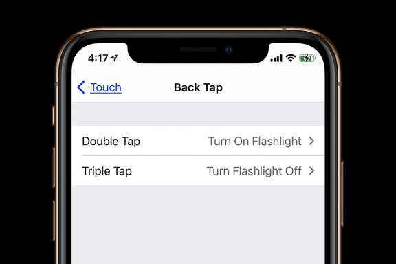 Image for article: How to Turn Your iPhone Flashlight On & Off with Back Tap