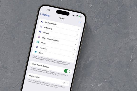 Image for article: iPhone Focus Mode Not Working? How to Fix Every Focus Mode Problem!