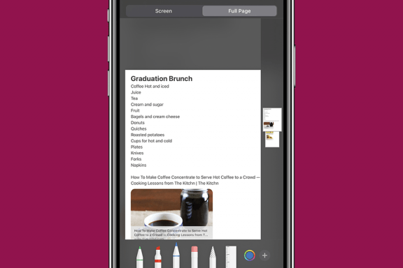 Image for article: How to Screenshot (Screen Capture) a Full Page in the Notes App on an iPhone & iPad