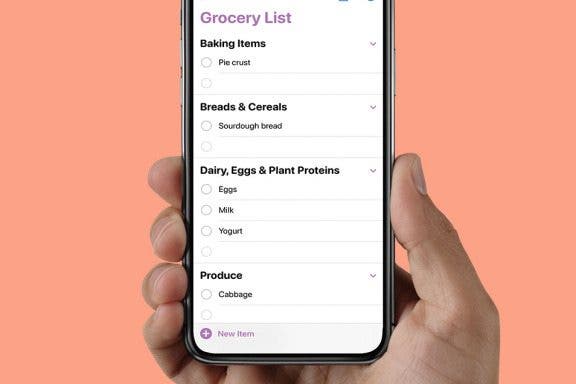 Image for article: How to Automatically Sort Grocery Lists in Reminders