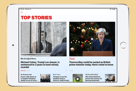 Image for article: How to Hide the Sidebar in the iPad News App When in Landscape Mode