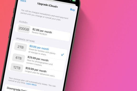 Image for article: How to Upgrade or Downgrade Your iCloud Storage