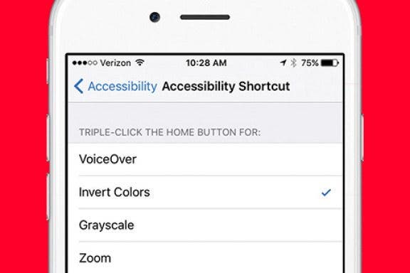 Image for article: How to Quickly Invert Colors for iPhone Use in Low-Light Situations