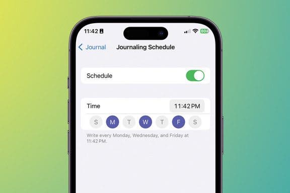 Image for article: How to Create a Schedule in the Journal App