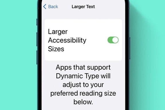 Image for article: How to Change Font Size on iPhone for Easier Reading