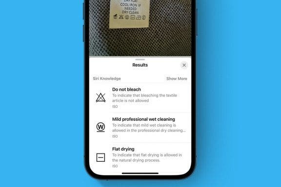Image for article: Decipher Laundry Symbols with Your iPhone Camera