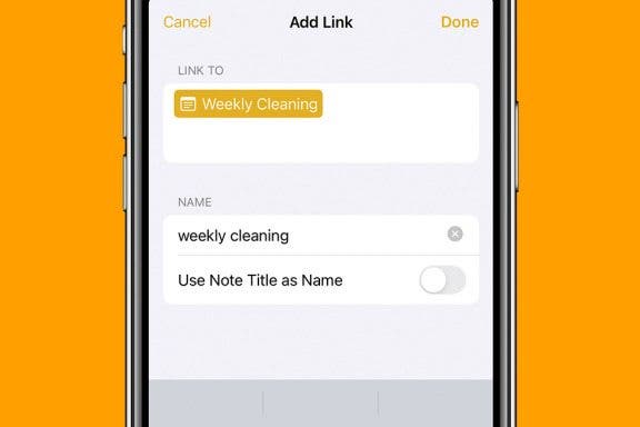 Image for article: How to Link Notes Together on iPhone