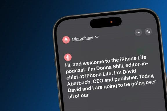 Image for article: How to Set Up & Use Live Captions on iPhone