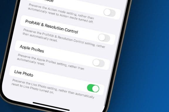 Image for article: How to Turn Off Live Photos in iPhone Camera App