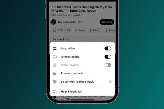 Image for article: How to Loop a YouTube Video